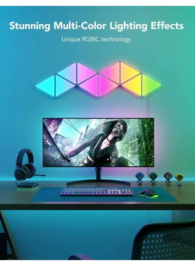 جوفي ألواح إضاءة مثلثية Govee Glide (H6067) – ألوان متعددة لتزيين الغرفة والألعاب - Image 2